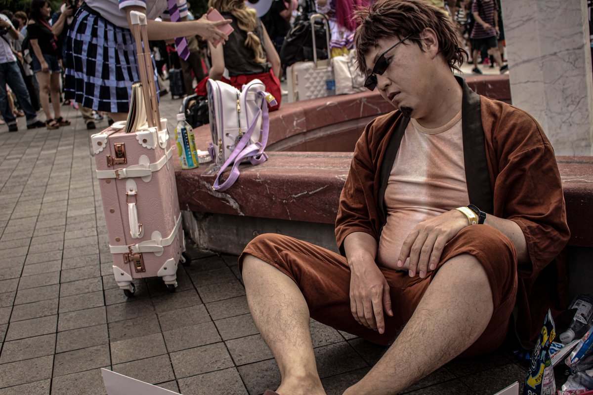 守屋 1250f 19 08 12 コミケ最終日 銀魂からまだおこと長谷川泰三 次の実写版銀魂のまだおはこの人で W 長谷川泰三 まるでだめなおっさん 秋雨刹那さん Setsuna Game 暑い中ありがとうございましたー C96コスプレ 銀魂 長谷川泰三 まだお