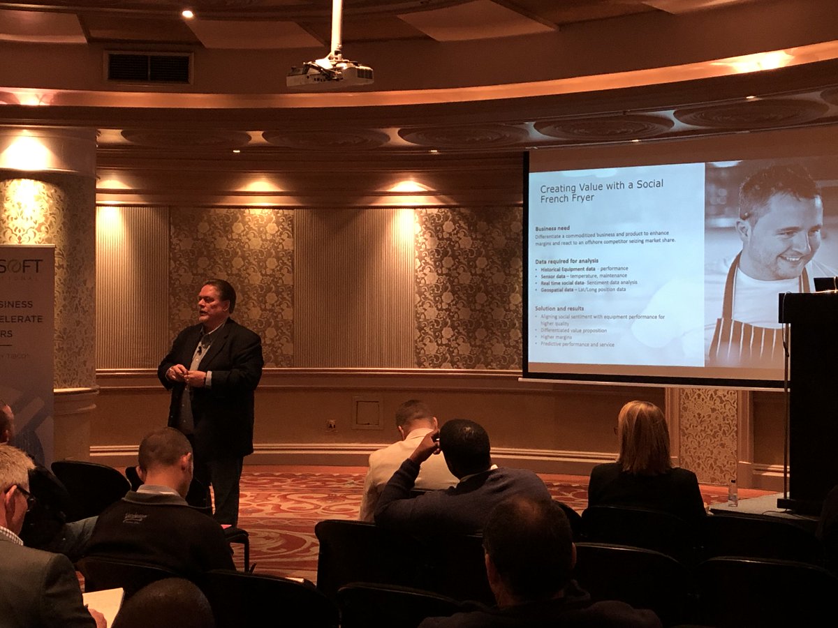 DavidSweenor's tweet photo. Are you a digital beginner or expert?  @shawnrog says that innovation can be found everywhere, even in French Fry machines?  Are you an innovator?  @TIBCO TechSoft Innovation Day in South Africa. https://t.co/MJd9QCJmBa