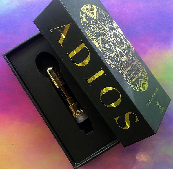 LaVated's tweet photo. Adios carts! These beautiful carts come in indica, hybrid and sativa! Kilo (Do Si Do), Escorpion (Durban Poison), Pina (Pineapple Express) 🍍 Come on in today :) #LAVated #Pina #Adios #PineappleExpress https://t.co/NB3AScOntS