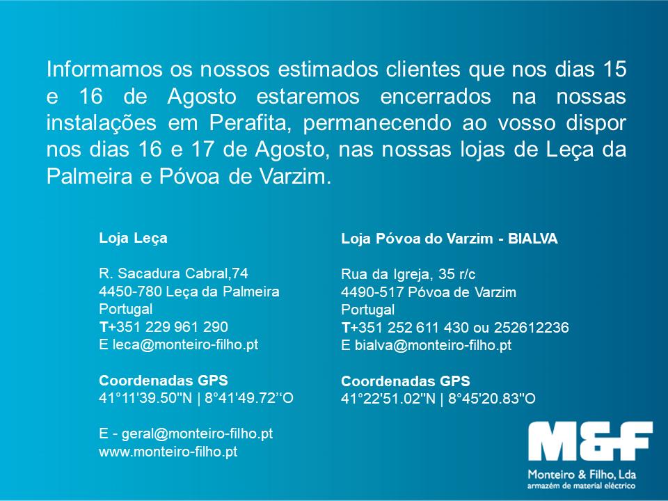 monteiroefilho's tweet photo. Informação - Feriado 15 de Agosto 2019 e dia 16 de Agosto 2019 https://t.co/S4RCNyNfaA