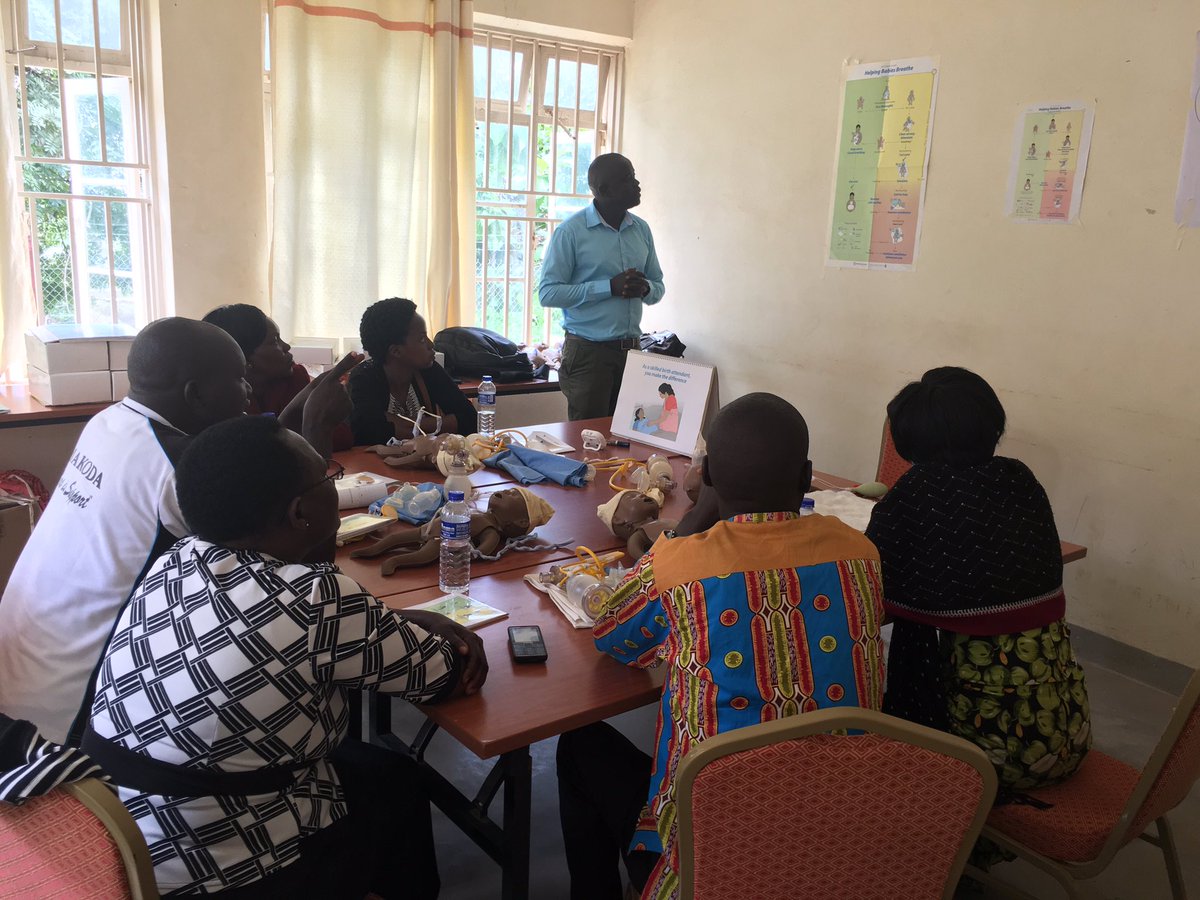 PRISMSUganda's tweet photo. We have kickstarted trainings in #Koboko with #HelpingBabiesBreathe.An important skill that we equip with each midwife prior to the deployment of #PRISMS.We hope to have everyone trained in #ECEB, #ECSB and use of #PRISMS.Then #PRISMS will be deployed.@MoICT_Ug @HonAniteEvelyn https://t.co/9Nis6OiccU