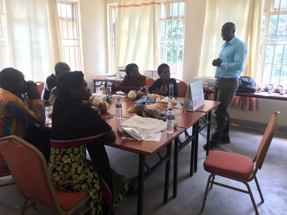 PRISMSUganda's tweet photo. We have kickstarted trainings in #Koboko with #HelpingBabiesBreathe.An important skill that we equip with each midwife prior to the deployment of #PRISMS.We hope to have everyone trained in #ECEB, #ECSB and use of #PRISMS.Then #PRISMS will be deployed.@MoICT_Ug @HonAniteEvelyn https://t.co/9Nis6OiccU