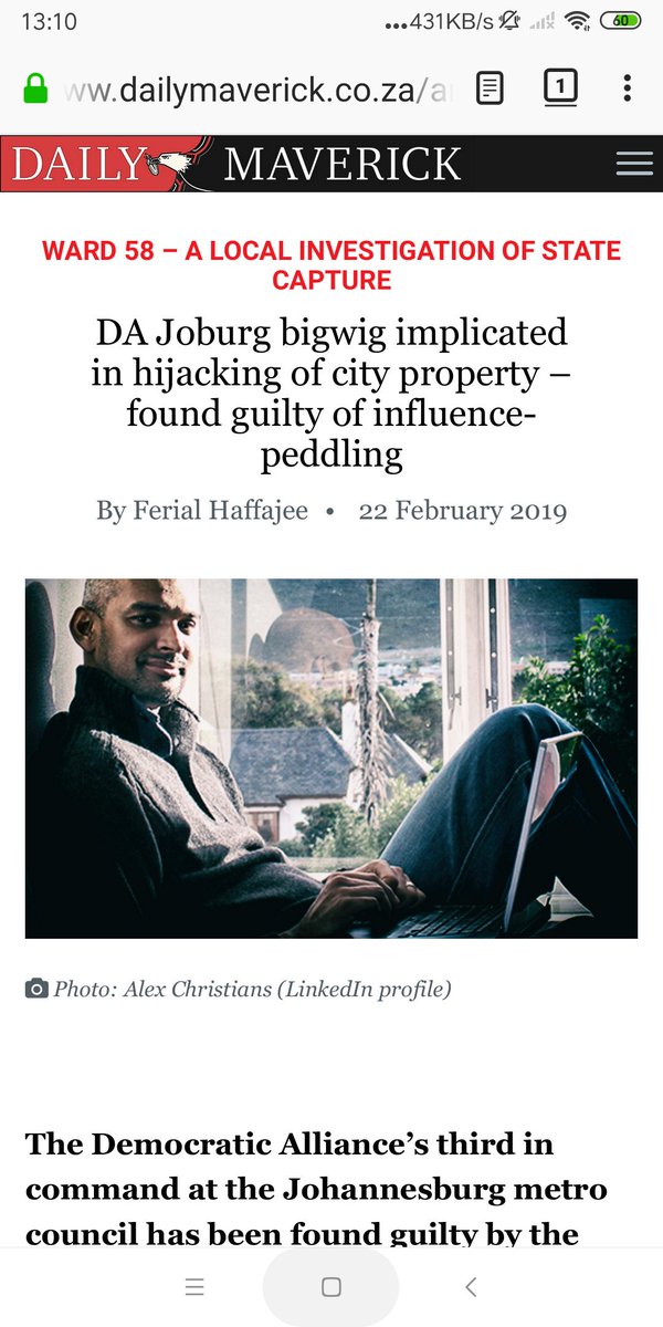 <a href="/DA_JHB/">DA Joburg Caucus</a> So I guess more corruption from the DA ?