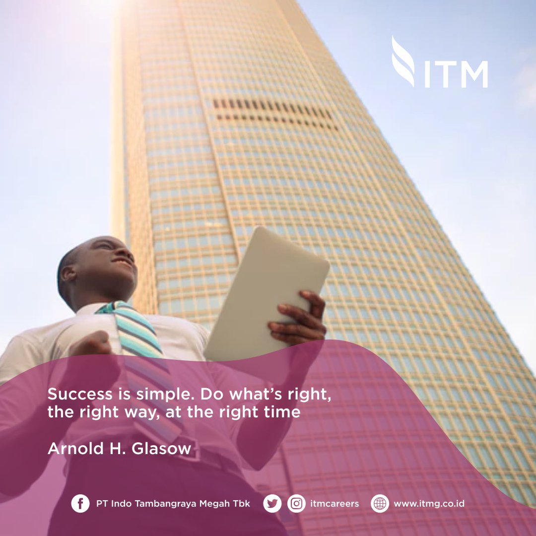 indotambangraya's tweet photo. Success is not difficult to achieve. It depends on how hard we work to make it. It is going to be easy if we do things properly within perfect timing.
#ITMG #ITMCareers #BanpuHeart #OurWayInEnergy https://t.co/UG8fHqKnzt