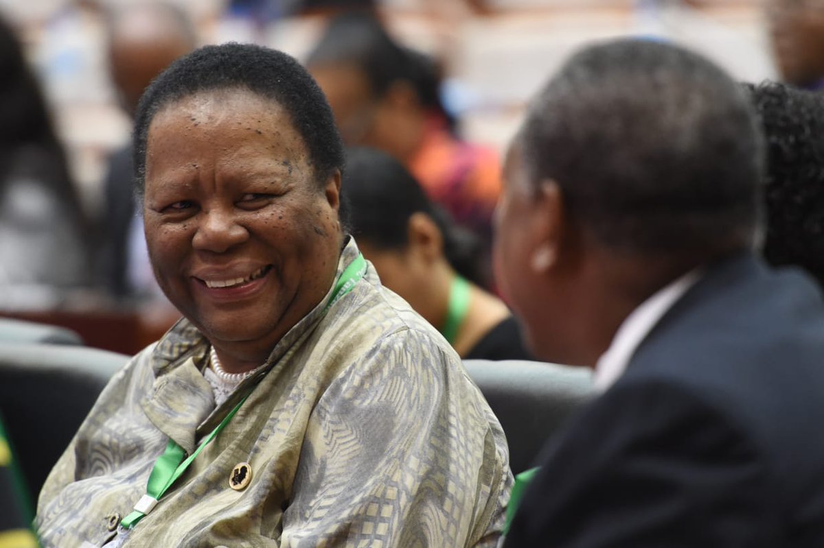 DIRCO_ZA's tweet photo. The International Relations and Cooperation Minister, @NalediPandor attending the 39th Ordinary Summit of @SADC_News Heads of State and for the handing over of SADC chairmanship, in Dar es Salaam, Tanzania @SAgovnews @UbuntuRadioZA https://t.co/bs62nkmVW8