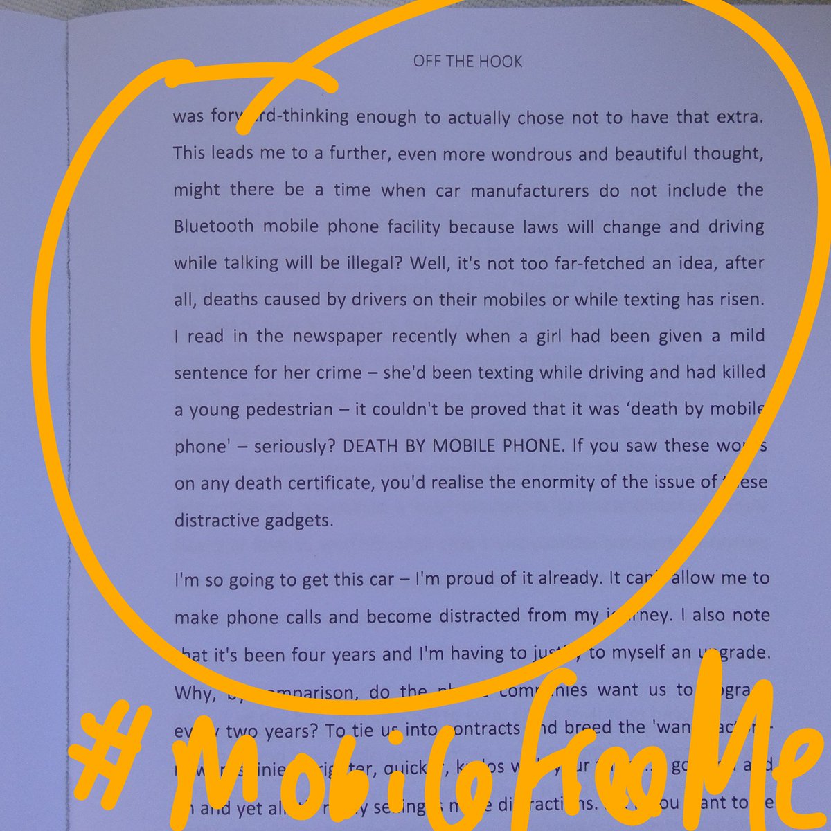 Let's get real. There are real dangers of digital distractions on our roads. On page 139 of 'Off the Hook' I write about the laws changing to outlaw talking on a mobile while driving. Once we didn't have seat belts - LIVES WILL BE SAVED! <a href="/thismorning/">This Morning</a> <a href="/theJeremyVine/">Jeremy Vine | Here, on Tiktok, Insta & Facebook</a> #MobileFreeMe