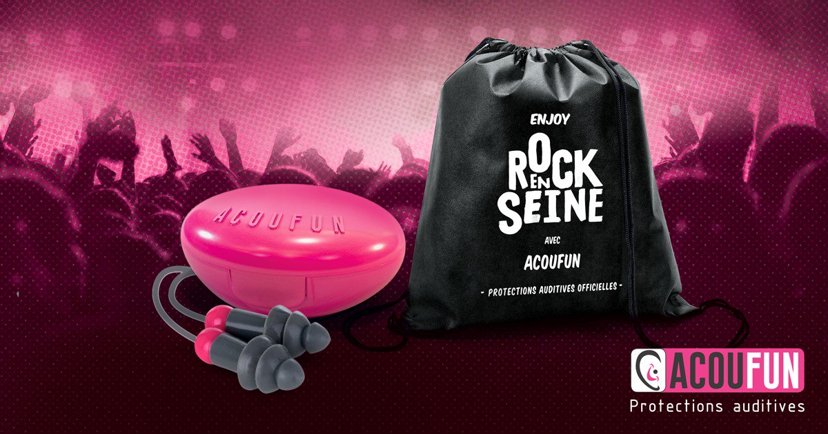 rockenseine's tweet photo. Profitez du son & protégez votre audition sur #RES2019 avec les protections spéciales musiques @acoufun. Un sac à dos exclusif offert sur place pour tout achat de protections !
#RockEnSeine #Acoufun #sante #protectionauditive https://t.co/rC4ROY3tTI