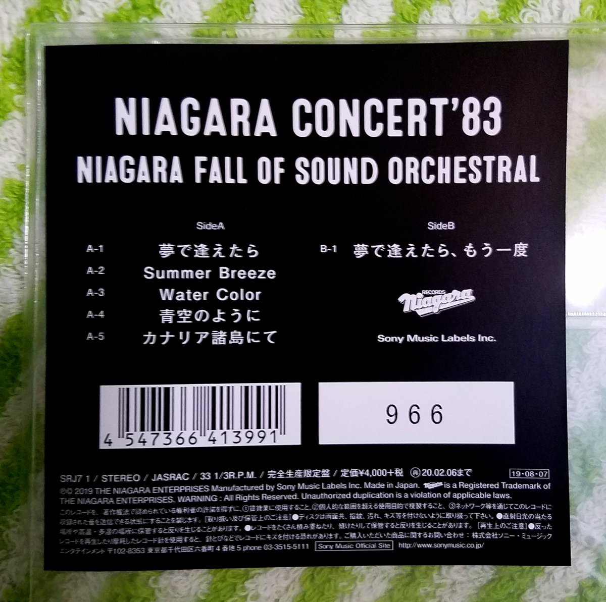 NIAGARA CONCERT’83 ピクチャーレコード 永井博 ※レア※ NIAGARA CONCERT'83 ピクチャーレコード 永井博 ※レア※