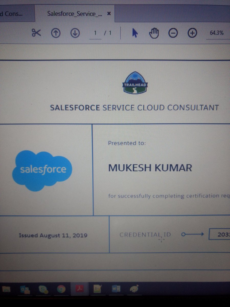 mukeshsngh199's tweet photo. Here is my Salesforce certification for service cloud consultant
Special thanks to @trailhead @iKishorebt @goabhigo @sfdgblr @SalesforceDevs #blrdevx #tdx19gg https://t.co/D7hMpHYs6S