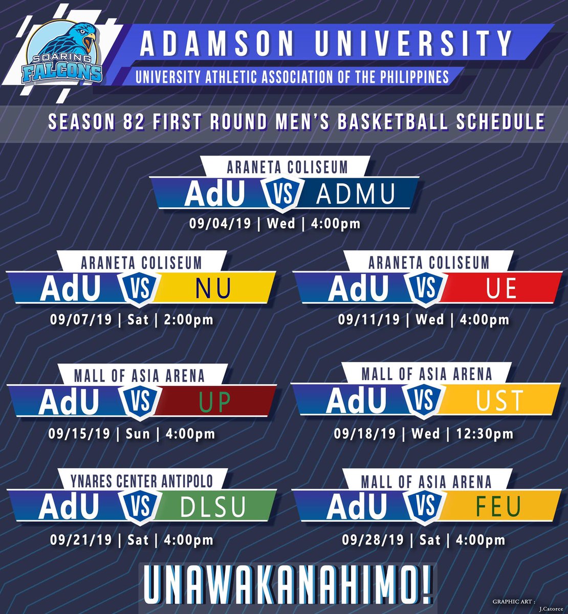 AdamsonFalconsU's tweet photo. Let's Go Falcons! #Unawakanahimo https://t.co/duTdy5mMgz