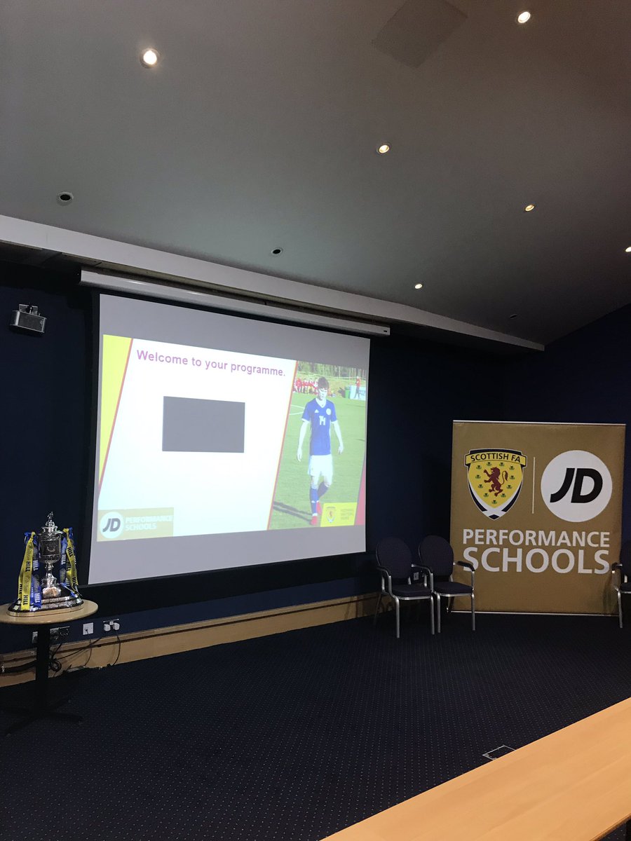 PerformSchools's tweet photo. All set for today’s JD Performance Schools S1 Launch @Hampdenpark Welcoming all parents and players to the programme. #Futuretalent #performanceschools @JDSports https://t.co/ecJVc5N41Y