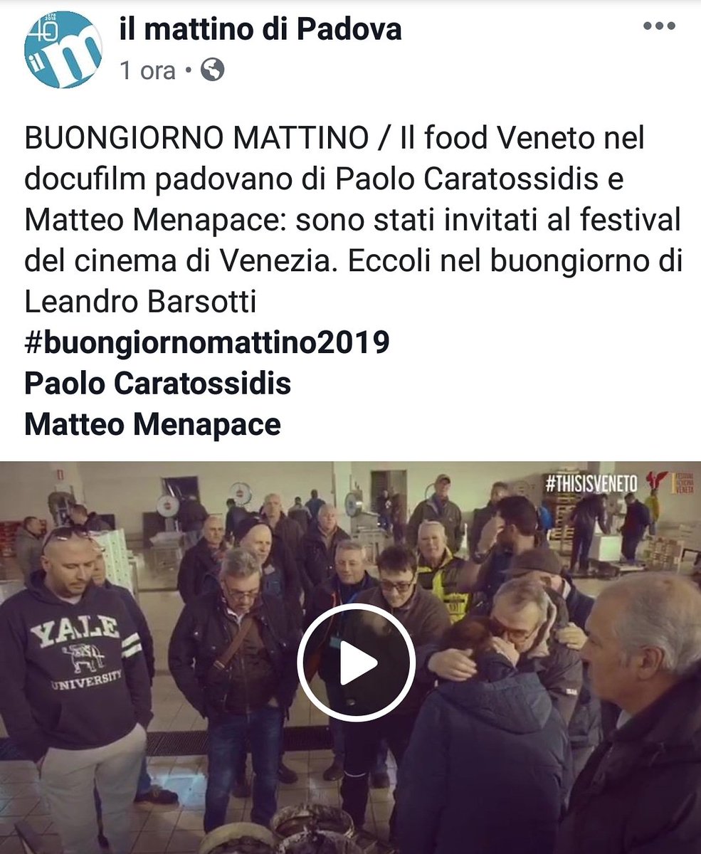 zeocooking's tweet photo. #THISISVENETO il Primo DocuFilm sul Food Veneto in rotta verso il 76' Festival internazionale del cinema di Venezia.L'intervista di Leandro Barsotti per il Buongiorno Mattino di Padova a Paolo Caratossidis e Matteo Menapace ideatore e autore. #thisisveneto #festivalcinemavenezia https://t.co/l5wAY80GBV