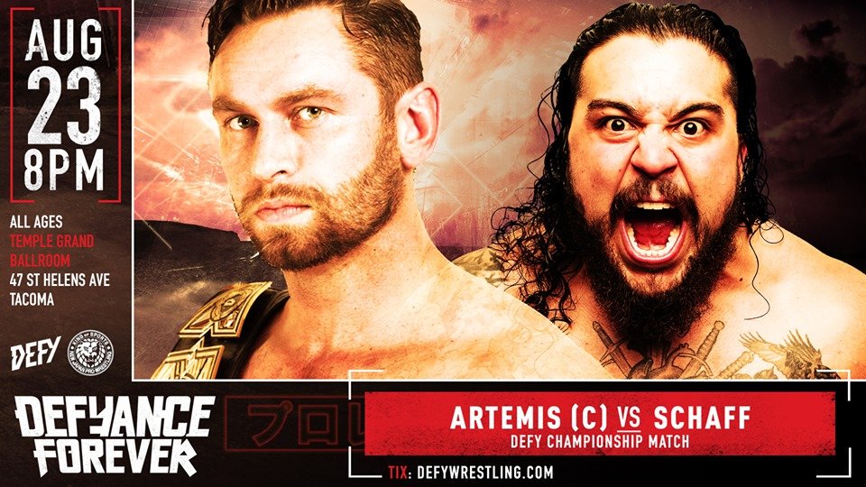 mattfarmer93's tweet photo. DEFY World Champion @ArtySpence is coming off the #S8XGP and an impressive win against Matt Sydal. @SCHAFF_pw defeated both Pillman Jr and DJ at PCWUltra this past weekend. 

Now they go one-on-one in a match fans have wanted for some time now! 

Tix: https://t.co/pdhXCgrVht https://t.co/g5UgXFnE3Q