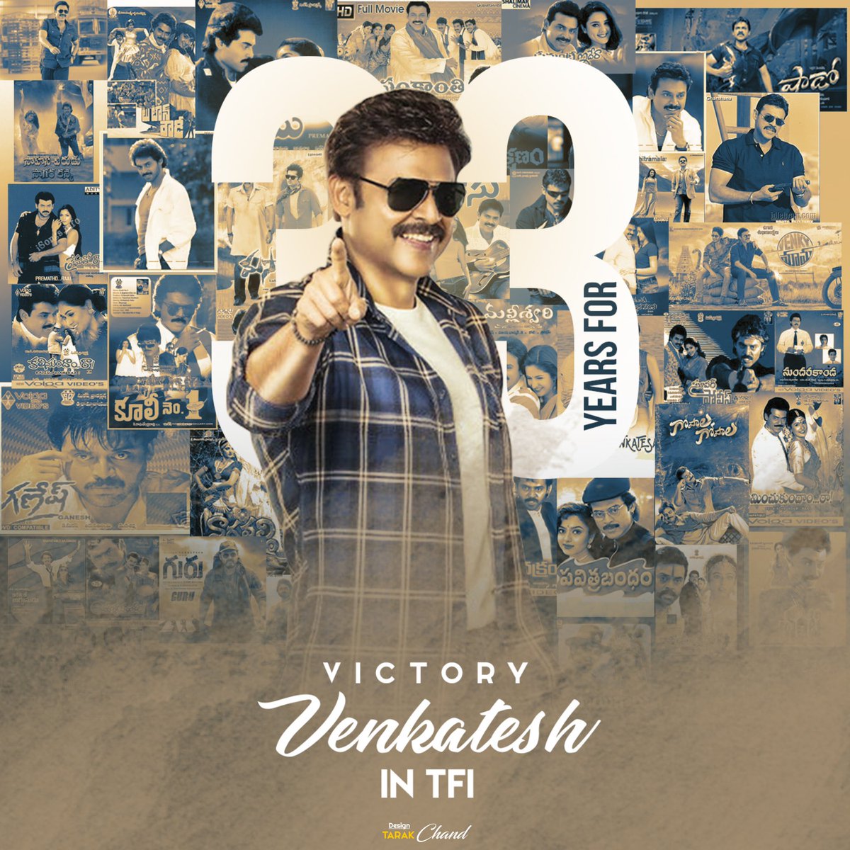 Ma PEDHODU #Venkatesh ki CHINNODU #MaheshBabu tarpuna congratulations 4r #33YearsForVenkyMamaInTFI 👌

#VenkyMama tho BLOCKBUSTER kottali
All the Best 4rm #Superstar FANS

#Venkateshdaggubati #SarileruNeekevvaru #VictoryVenkatesh #NagaChaitanya