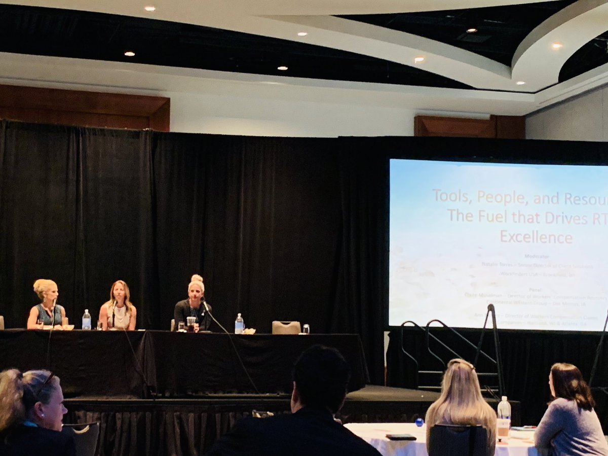 SmithMillsLaw's tweet photo. Today at @wci360, we heard from an engaging panel who discussed and encouraged important conversations needed to engage injured workers and employers in reaching successful return to work outcomes.
#SmithMills #wci2019 #returntowork #workerscompensation #empowerment #excellence https://t.co/4WX5D7mtkW