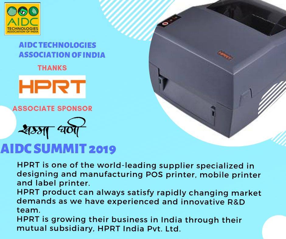 AIDCTech's tweet photo. We thank HPRT for being associated with us as an Associate Sponsor for AIDC Summit 2019 held at JW Marriott, Jaipur

Share it with your peers!!

#TechMeThere #AIDCTech #AIDCSummit2019 #JWMarriott #Jaipur #Sponsor  #Technology #HPRT https://t.co/fg9f7JkxTN
