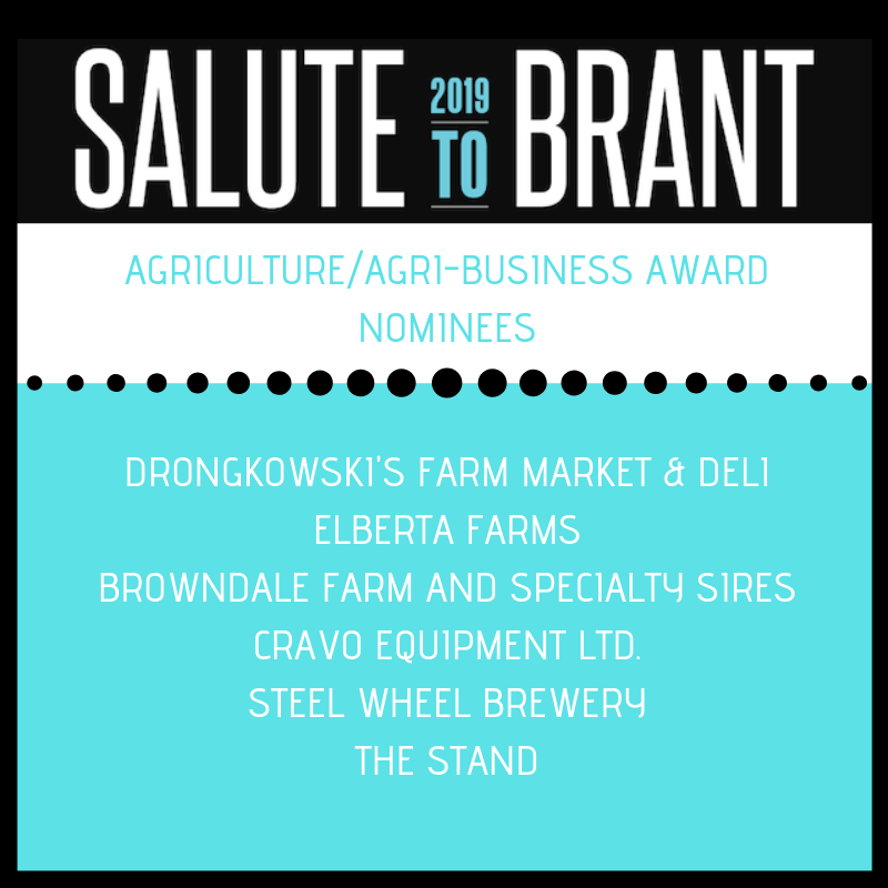 InvestinBrant's tweet photo. Agriculture/Agri-Business Award nominees are...
#SaluteToBrant #InvestInBrant https://t.co/CnFBtodEsT