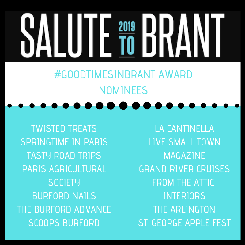 InvestinBrant's tweet photo. #GoodTimesInBrant Award Nominees are...
#SaluteToBrant #InvestInBrant https://t.co/QMipchCjPi