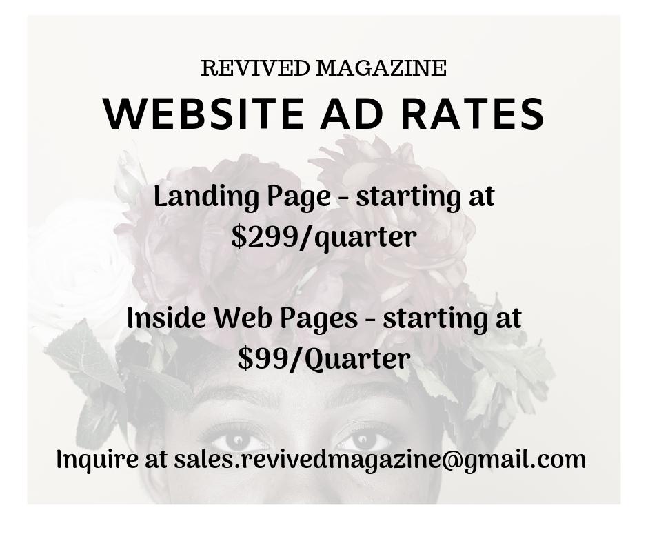 RevivedMagazine's tweet photo. Purchase advertising space on our new interactive website. Inquire at sales.revivedmagtampa@gmail.com for more information. #OwnedAndOperatedByBlackWomen #RevivedMagazine #AdvertiseWithUs https://t.co/p8n56NGMNH