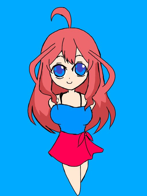 ガインさんがTwitterに投稿した中野五月(五等分の花嫁)のイラスト。