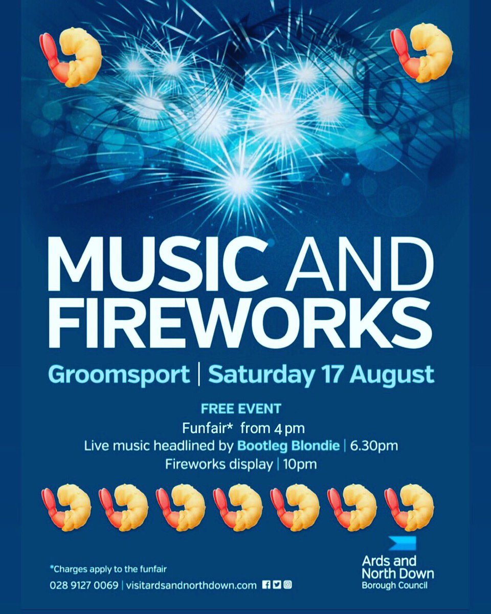 SimplyScampi's tweet photo. Scampi Music and fireworks!! What more do you need in life!? Come and see us this Saturday... we will be serving from 4pm!!!  🍤🎇🍤🎇🍤🎇🍤 #groomsport #livemusic  #northdown #simplyscampi #tastethegreatness https://t.co/ZwOUY7sRiB