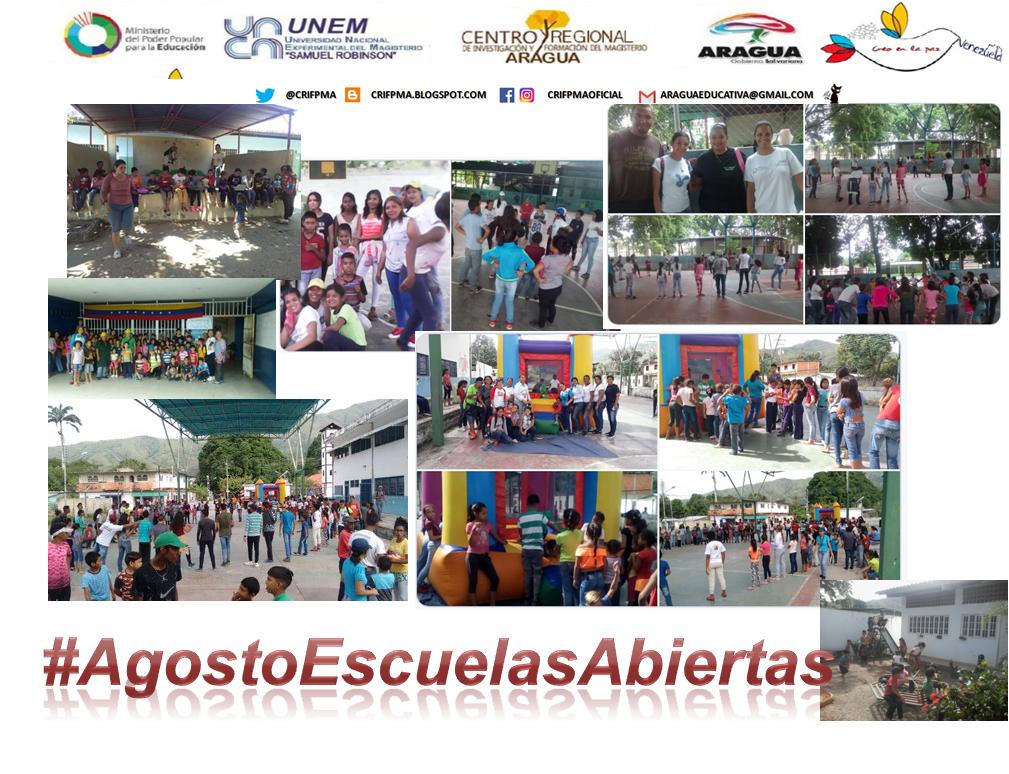 CRIFPMA's tweet photo. #VenezuelaLibreYSoberana y por esto de que  #JuntosSomosMas desde el @MPPEDUCACION Seguimos con el plan de #AgostoEscuelasAbiertas para nuestra muchachada hoy más que nunca el futuro de esta Patria
.@NicolasMaduro .@RosangelaOrozco .@leoalvacabrera .@cen_araguaney .@SomosUnem https://t.co/AKBhLfwgDn