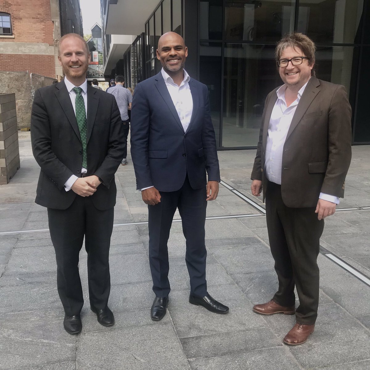 MarvinJRees's tweet photo. Great to have a catch up this morning with @gavinbcubex and Steven of @Palmer_Capital to see how the new @Channel4 creative hub is progressing and to hear more news about @FinzelsReach. #buildingabetterbristol MR https://t.co/hpTVIk1aWQ