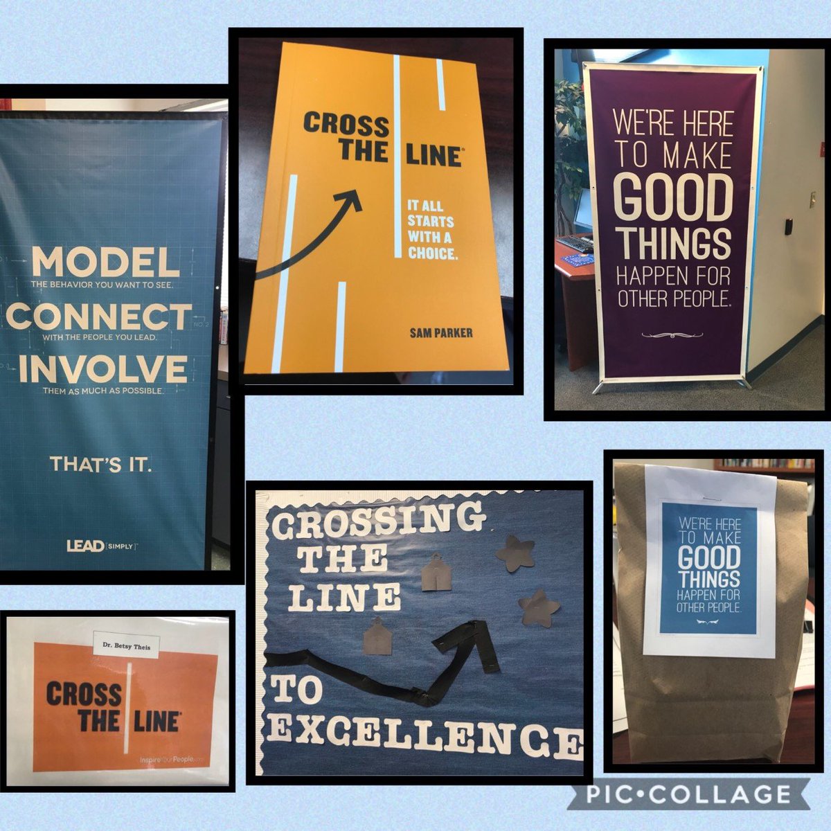 The theme for this year at ESTEEM Academy is Cross The Line. We want to make good things happen for our students and other people!