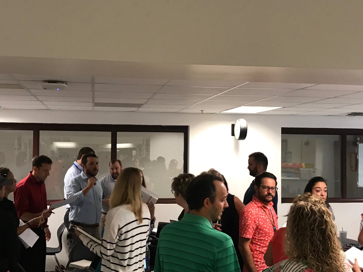 bthompsonHCPS's tweet photo. Excited for the kickoff of Impact Teams with @DrewBakerHCPS! Empowering teachers to think deeply about, experiment with and reflect upon student centered instruction! #lifeready2 https://t.co/ebPHCIvfLb