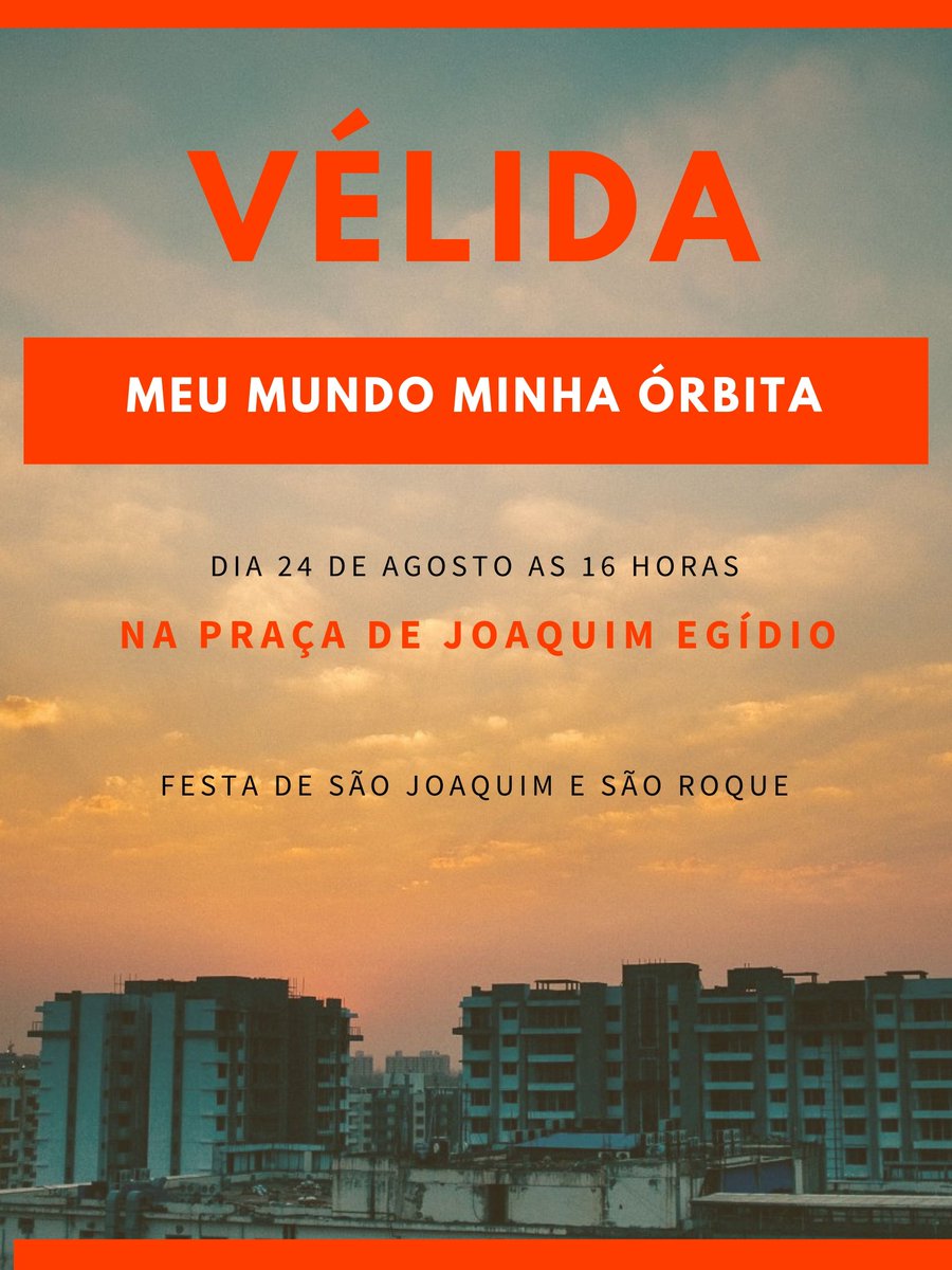 velidaoficial's tweet photo. Bora pro show da Vélida no dia 24 de agosto? Entrada gratuita!!! Quem bora? https://t.co/pA4XVAV8YI