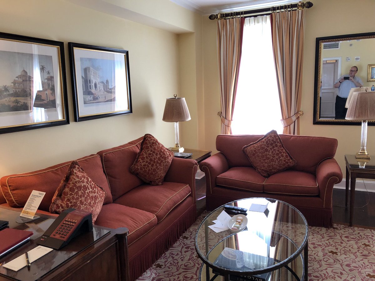 brian_woodland's tweet photo. Living the very suite upgrade life in nyc with #PRGoddess for our 27th wedding anniversary @PlazaAtheneeNY @LeadingHotels https://t.co/Z6VeO6QW56