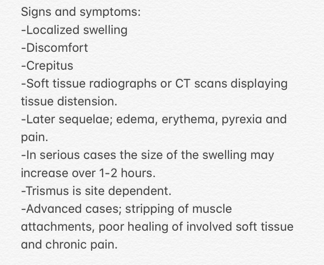 Subcutaneous Emphysema Symptoms