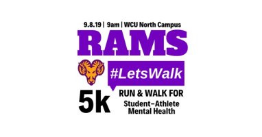 WCUAthletics's tweet photo. RAMs Let's Walk; a 5K Walk &amp; Run to Support Student Athlete Mental Health! 

Sunday, September 8th. 

To sign up OR donate: https://t.co/KWUriTazyu
#RAMsLetsWalk #RAMsLetsTalk #mentalhealth https://t.co/3vsXePx3gS