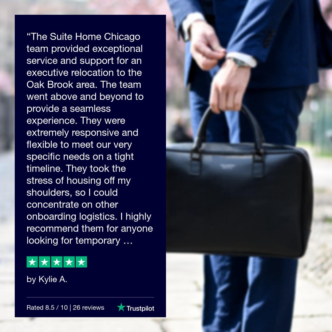 SuiteHomeChi's tweet image. Western suburbs are perfect for execs moving to Chicagoland! We work w/ the best residences, close to corporate offices with amenities for families. Thank you Kylie! #testimonialtuesday #relocation #executiverelocation #westernsuburbs #suitehomechicago #suitehomecorporatehousing