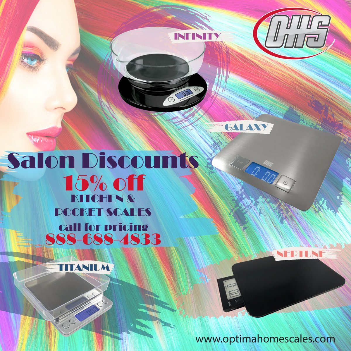 OptimaHomeScale's tweet photo. Optima Home Scales is offering a 15% off discount to all beauty salons, cosmetology schools, and stylists! Call for pricing 888.688.4833! 
#optimahomescales #beauty #salon #haircolor #beautyschool #stylist #hairdye #weighingscale #discount #spa #sale #scale #cosmetologyschool https://t.co/5oUL0qt8ZE