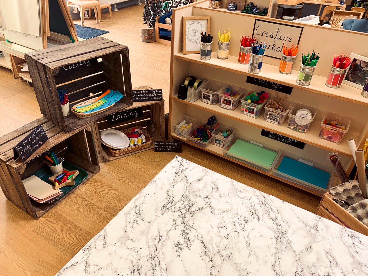 BridgeRebecca's tweet photo. A busy day getting my head back in gear after 9 months maternity leave! Nursery all ready for the new arrivals 🌟 #EYFS #nursey #teachersummerprep https://t.co/xfCMselIxf