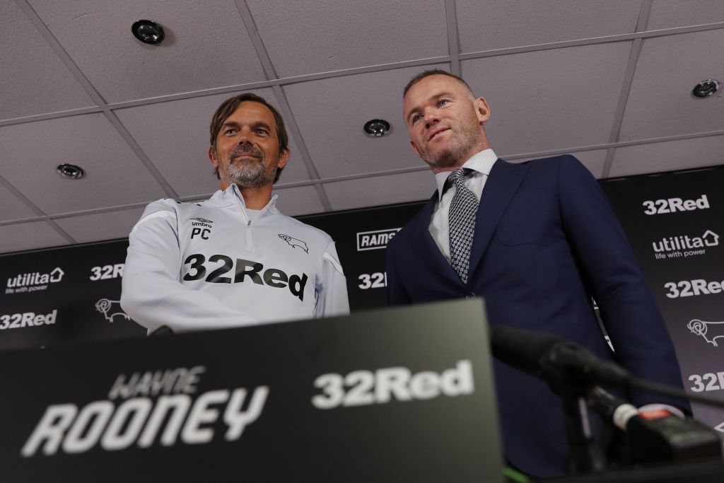 BBCSport's tweet photo. Derby should consider the impact having Wayne Rooney play in the number 32 will have on those vulnerable to gambling, says Sports Minister Nigel Adams.

More 👉 https://t.co/vmL8DuhqQi https://t.co/RH1uu60fp2