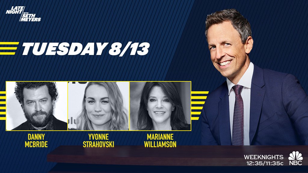 Late Night with Seth Meyers on Twitter: "TONIGHT: Seth welcomes Danny