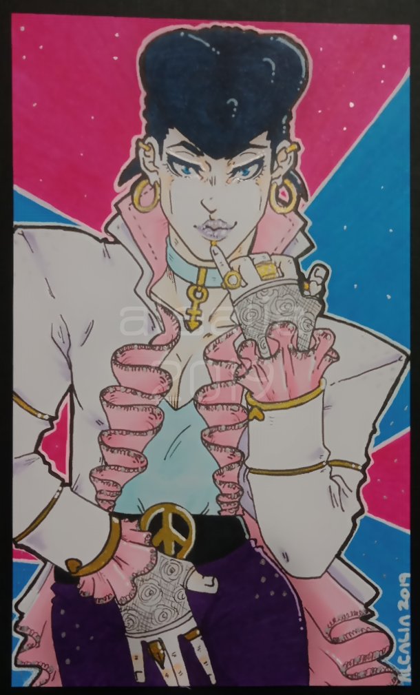 RaionArtGrove's tweet photo. Josuke, inspired by Prince
I really need to get a scanner for my traditional work fjfnfj

Art © Alealia
Josuke © Araki
#art #traditionalart #illustration #jjba #jojosbizarreadventure #josuke #josukehigashikata #prince #copic #copicmarkers #xpressit https://t.co/ZKrAhG6G3F