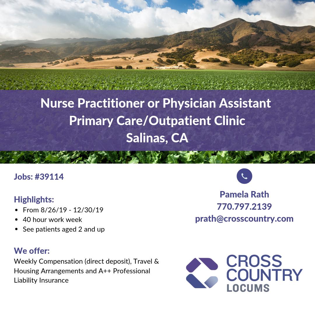 MDAstaffing's tweet photo. Are you a nurse practitioner or physician assistant looking for a great new challenge in beautiful California? Contact Pamela or apply online today: https://t.co/zqfkMVUZXH Are you following us on our new social channels? Follow us  today (check our profile for links). https://t.co/QVmk1xEq1F