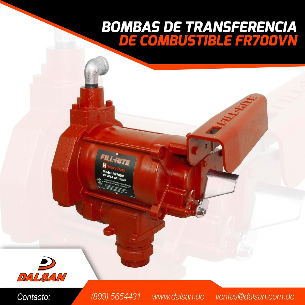 Esta bomba resistente, compacta y de desplazamiento positivo está homologada por UL. Motor de 1/3 HP a prueba de explosiones y homologado por UL (115 VAC-60Hz) con rodamientos sellados, interruptor, protección contra sobrecarga térmica y caja de conexiones resistentes.