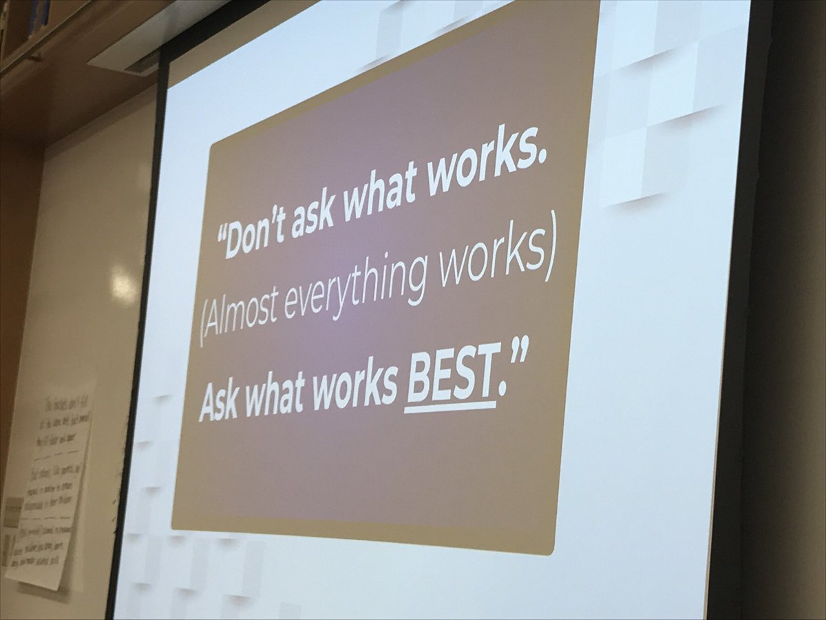 peteradry's tweet image. Today the faculty challenged themselves to dig deep into Hattie’s work and had great examples of the positive impact this work is having on student learning #knowthyimpact @john_hattie @VisibleLearning #prinprogress