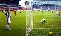 SJB74's tweet photo. @WBA Thank you for being a big part of the Albion family for most of your career. You scored a few crackers along the way, but my favourite image of you in the blue and white stripes surely was this one.
#ThankYouMozza https://t.co/zjf3ErKqMX