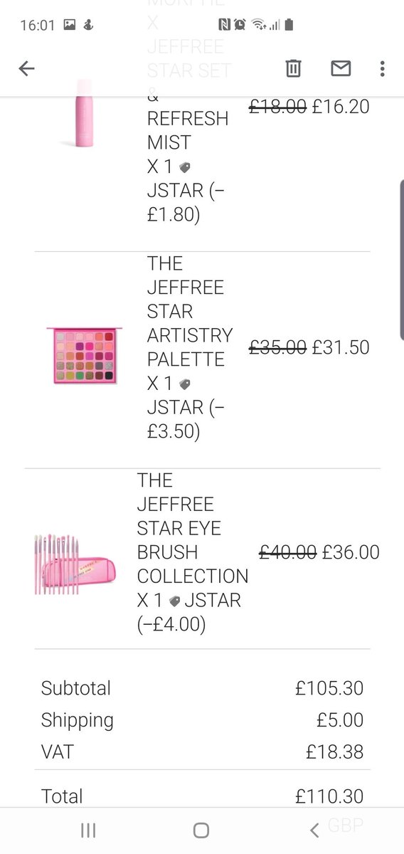 KMills1995's tweet photo. @JeffreeStar @MorpheBrushes OMG Yeees got everything 🤩🤩 can't wait to play. https://t.co/A0YDPm7sMe