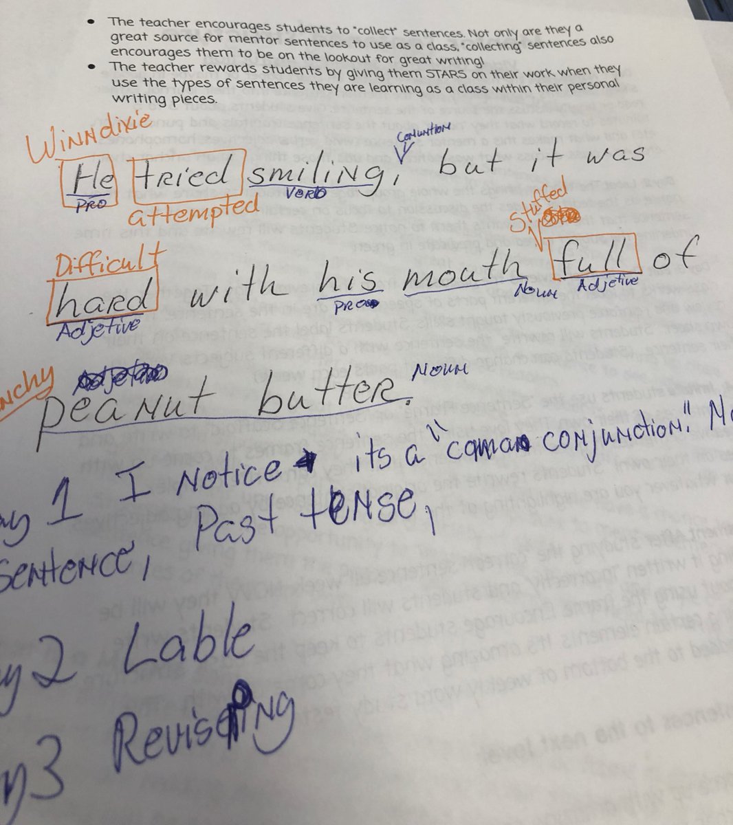 MrsSutton_SPED's tweet photo. Learning about how Model Mentor Sentence help students make connections they will need to be successful in editing and revising. @wsisdschools  @BlueHazeWSISD #EmpoweringBearsBHE https://t.co/rgrN2oPru7