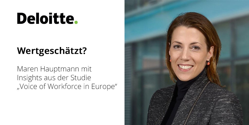DeloitteDE's tweet photo. Junge Frauen fühlen sich im Job durchschnittlich weniger wertgeschätzt als ihre männlichen Kollegen – so unsere #Studie "Voice of the #Workforce in Europe". Maren Hauptmann gibt auf der #LeaderIn Website Tipps für das eigene #Mindset: https://t.co/JScdDVNzbD https://t.co/0xvyywQlyw