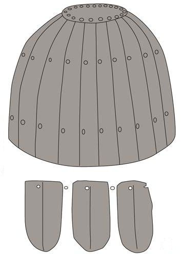 The earliest lamellar helmet is the Plininsky Helmet which dates to the late 1st Century AD, maybe the first quarter of the 2nd Century AD. Its cousins from Andreevsky and Kipchakovsky (image 2) are also dated to the early 2nd century AD. But the style emerged by the late 1st.