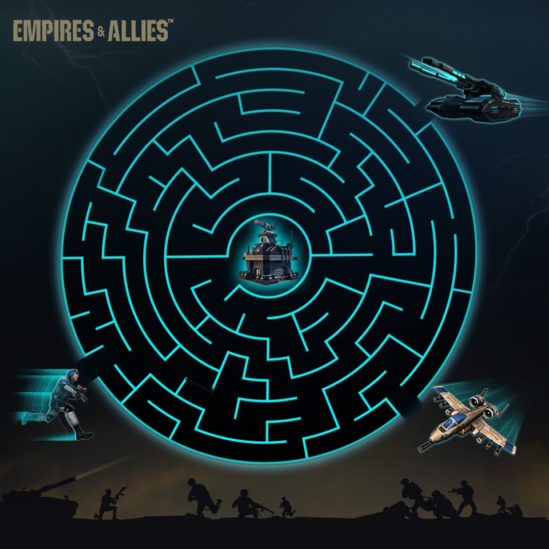 EmpiresAllies's tweet photo. A-10 Strike, Combat Stim or the brand new Gauss Tank, who do you think gets to HQ 34? Solve this maze and win A-mazing rewards on #EmpiresAndAllies! Play now 👉 https://t.co/FpDtbLeMCn https://t.co/hnSD7PMhaP