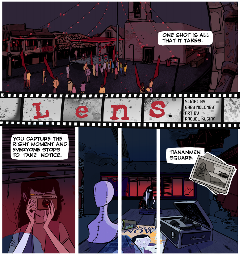 BunTeaComic's tweet photo. TWO. MORE. DAYS!

Only two more nights to dream about our first issue of Bun &amp; Tea. Speaking of dreams, check out this super dreamy sneak peek at page 1 of "Lens" by @m_gearoid and @RMentecaca 

https://t.co/1WAWHjLAz5 https://t.co/ZHDT8DL3H5