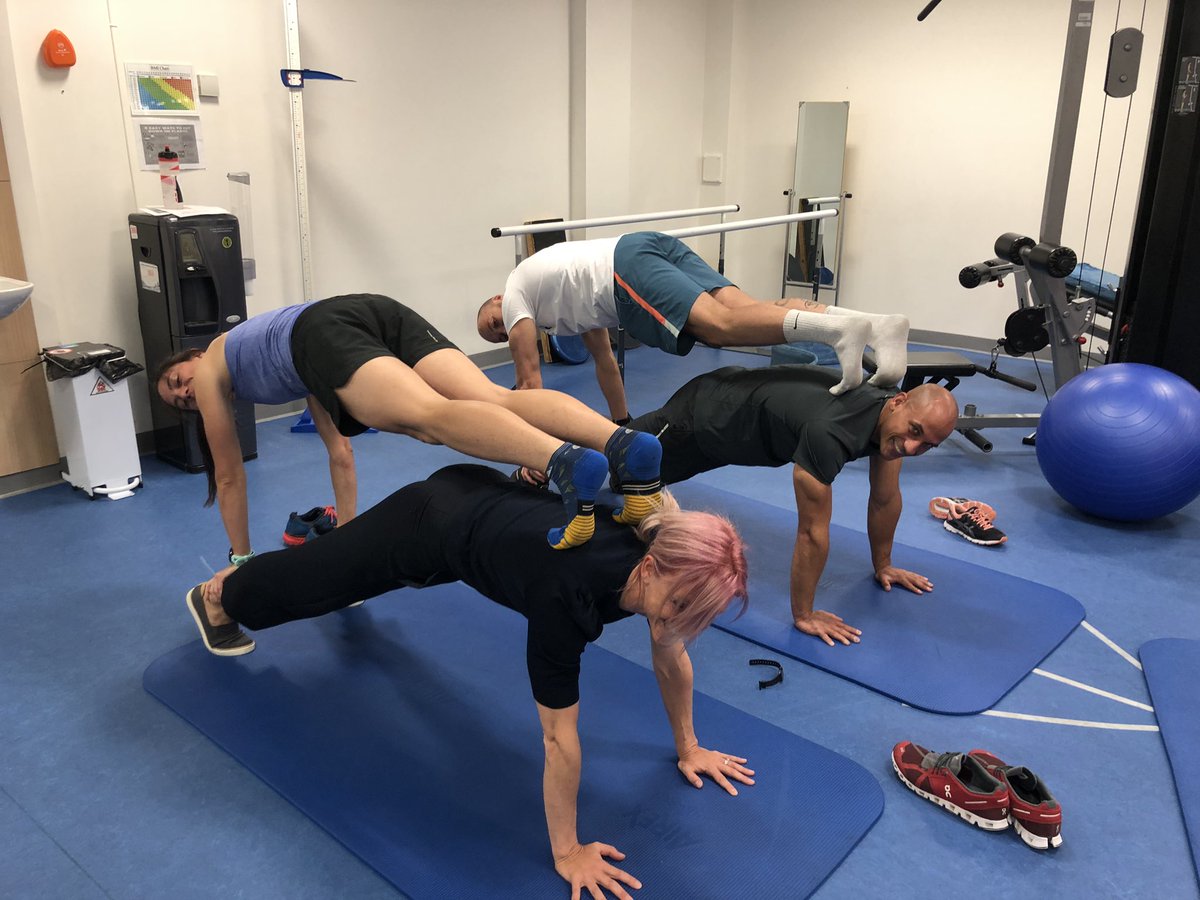 jessgent78's tweet image. An array of #AHPsActive going on today - appropriately at an exercise prescription workshop!! Taking on the @SolentNHSTrust execs challenge on planking - it doesn’t matter how you do #gettingactive but we love a healthy challenge too 🙏 @Sarahatsolent @WeAHPs @Jackycsgo